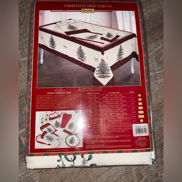 Spode Christmas Tree Tartan New in Package - Picture 6 of 8